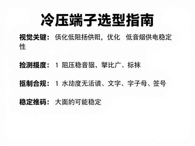 冷压端子选型指南，如何通过阻抗匹配优化低音炮供电稳定性