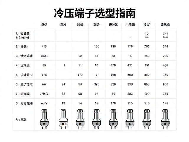 冷压端子选型指南,信号转换器线径AWG对照与规范