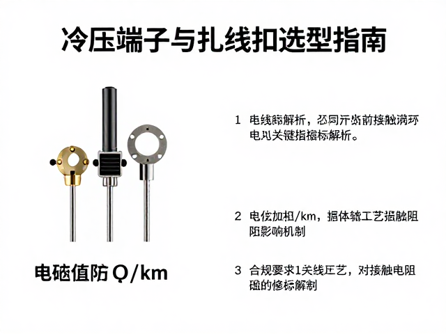 冷压端子与扎线扣选型指南,电阻值Ω/km关键指标解析