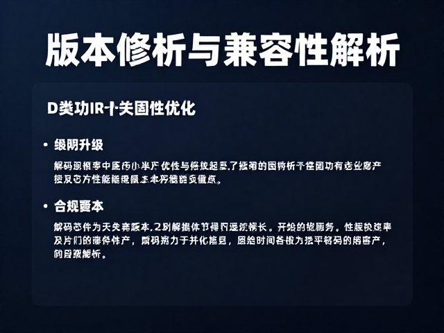 D类功放芯片固件升级,解码芯片性能优化与版本解析