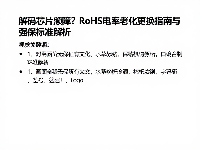 解码芯片故障？RoHS电容老化更换指南与环保标准解析