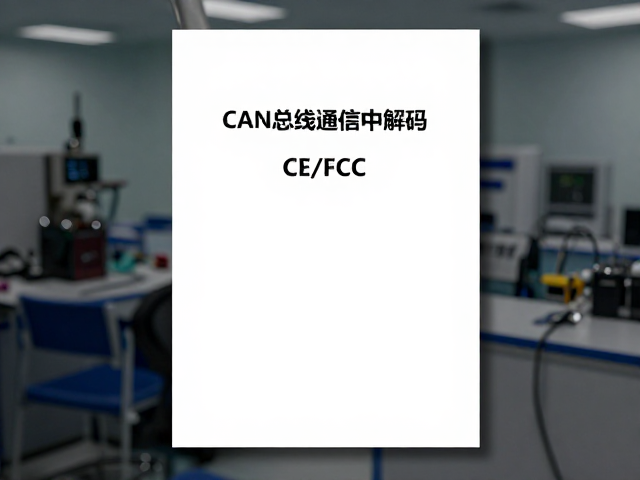 CAN总线通信芯片解码，CE/FCC电磁兼容认证与选型指南