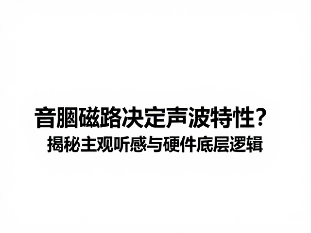 音圈磁路决定声波特性?揭秘主观听感与硬件底层逻辑