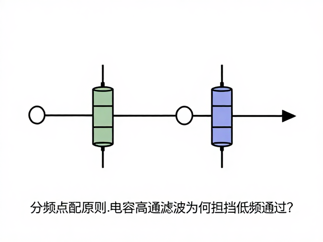 分频点匹配原则,电容高通滤波为何阻挡低频通过?