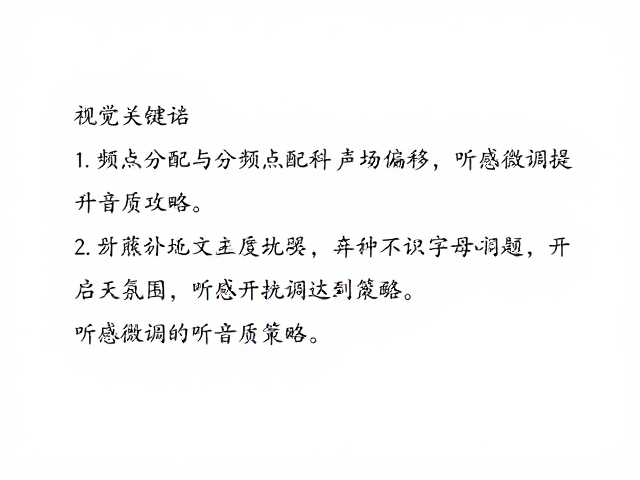 分频点匹配与声场偏移,听感微调提升音质攻略
