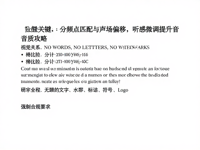分频点匹配与声场偏移,听感微调提升音质攻略