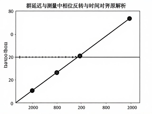 群延迟测量中相位反转与时间对齐原理解析