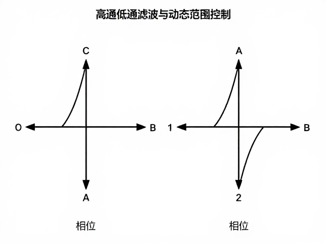 高通低通滤波与动态范围控制,时间对齐原理详解