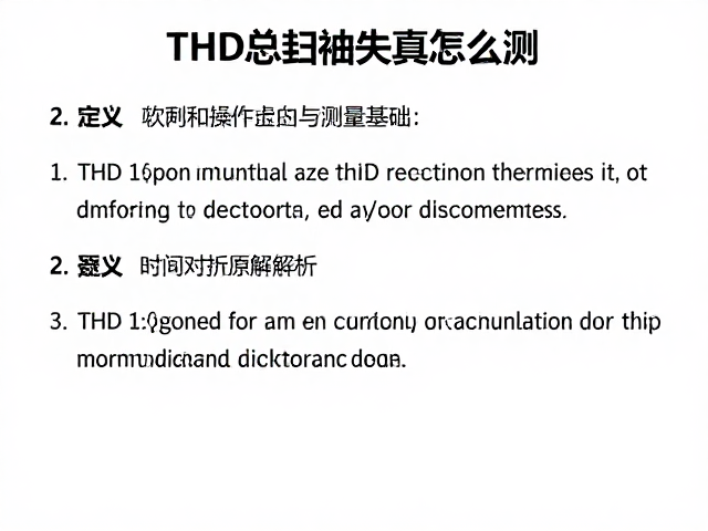 THD总谐波失真怎么测?DSP软件操作指南与时间对齐原理解析