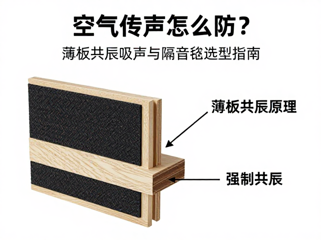 空气传声怎么防？薄板共振吸声与隔音毡选型指南