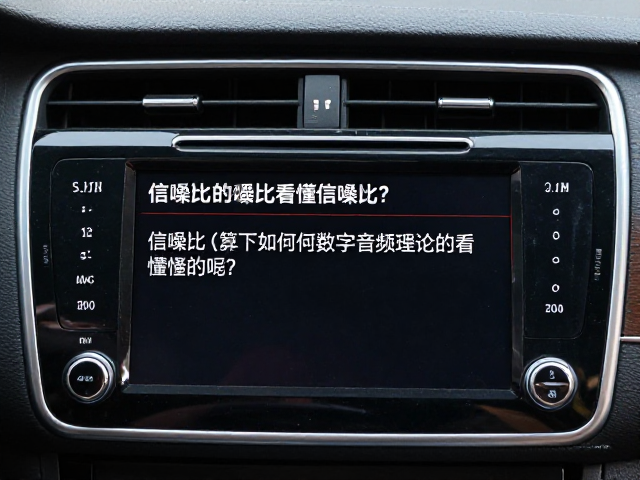 车载MP3主机普及下，如何用数字音频理论看懂信噪比？