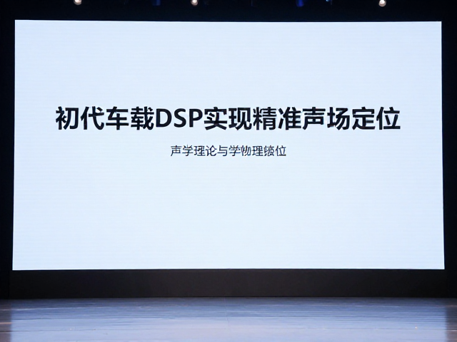 初代车载DSP发布，用声学理论实现精准声场定位
