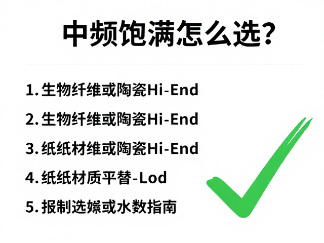 中频饱满怎么选?生物纤维或陶瓷Hi-End,纸质材质平替指南