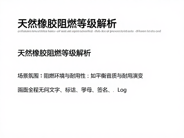 天然橡胶阻燃等级解析，如何平衡音质与耐用性