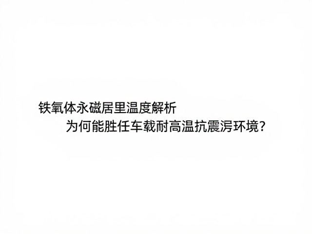 铁氧体永磁居里温度解析,为何能胜任车载耐高温抗震动环境?
