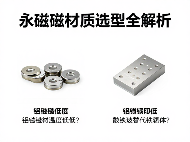 铝镍钴温度系数低,钕铁硼替代铁氧体?永磁材质选型全解析