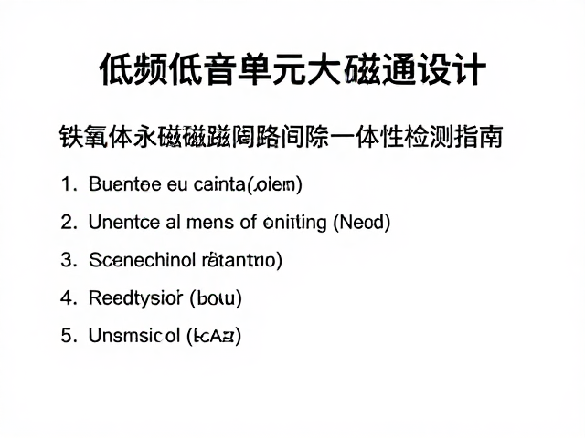 低频低音单元大磁通设计，铁氧体永磁磁路间隙一致性检测指南