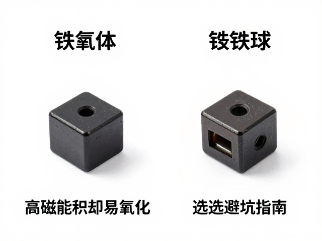 铁氧体与钕铁硼电感量对比,高磁能积却易氧化,选型避坑指南