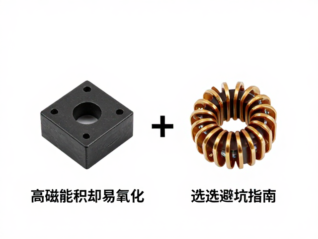铁氧体与钕铁硼电感量对比,高磁能积却易氧化,选型避坑指南