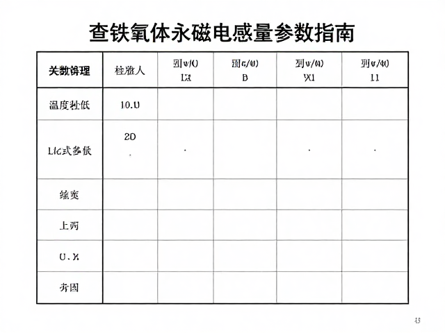 铝镍钴温度系数低，查铁氧体永磁电感量参数指南