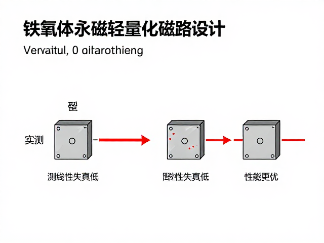 铁氧体永磁轻量化磁路设计，实测线性失真低，性能更优