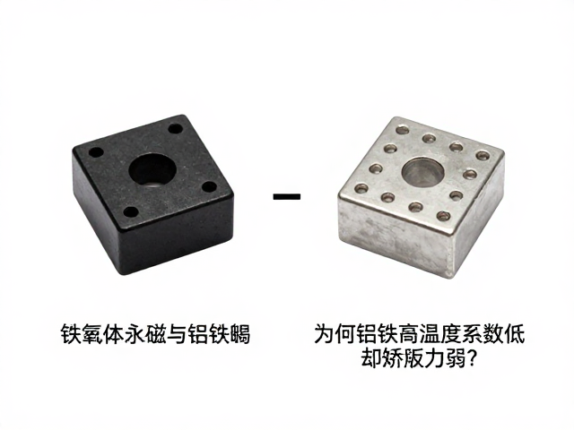 铁氧体永磁与铝镍钴对比,为何铝镍钴温度系数低却矫顽力弱?