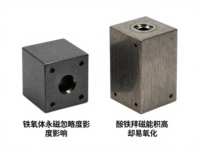 铁氧体永磁忽略温度影响，钕铁硼磁能积高却易氧化