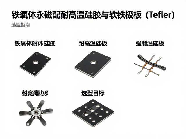 铁氧体永磁配耐高温硅胶与软铁极板(Tefler)选型指南