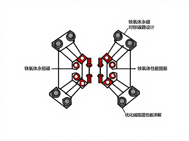 铁氧体永磁对称磁路设计,优化磁阻提升性能详解