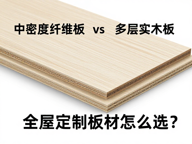 中密度纤维板vs多层实木板,高密度海绵,全屋定制板材怎么选?