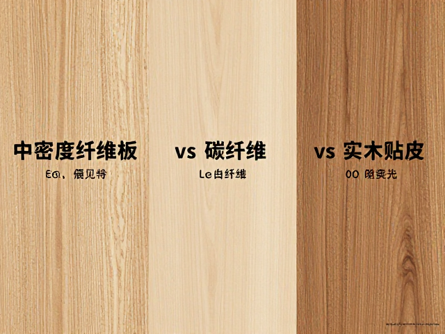 中密度纤维板 vs 碳纤维 vs 实木贴皮，三大板材特性与SEO选材指南