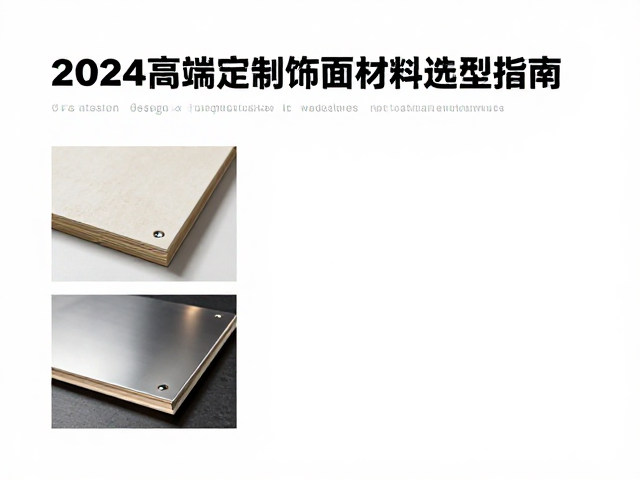 中密度纤维板，陶瓷面，不锈钢，2024高端定制饰面材料选型指南