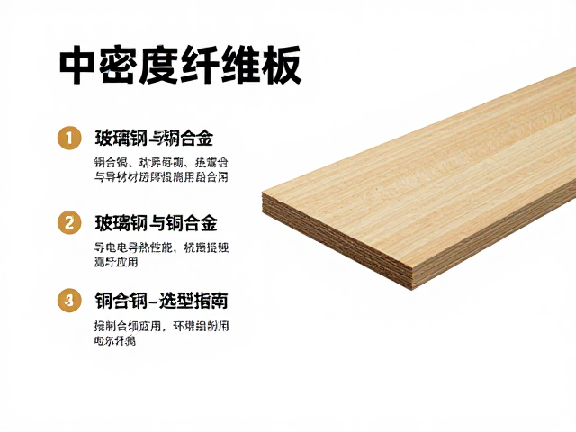 中密度纤维板、玻璃钢与铜合金，三大材质特性、应用场景与选型指南
