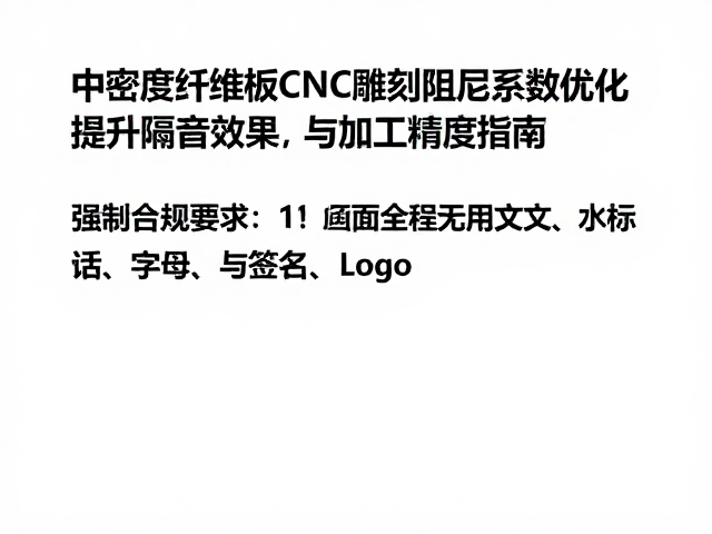 中密度纤维板CNC雕刻阻尼系数优化，提升隔音效果与加工精度指南