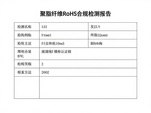 聚酯纤维RoHS合规检测报告，含玻璃纤维棉环保认证指南