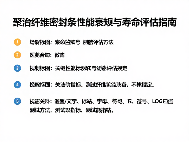 高温环境老化监测，聚酯纤维密封条性能衰减与寿命评估指南