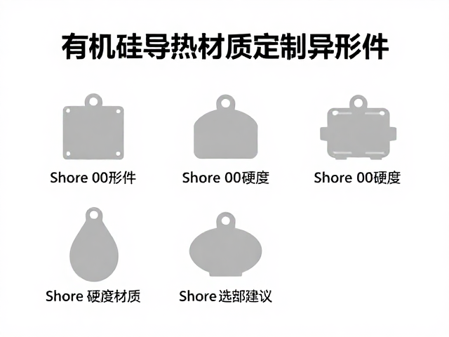 有机硅导热材质定制异形件，Shore 00硬度选择指南