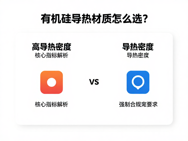 有机硅导热材质怎么选?解析高导热密度与导热系数(W/m·K)核心指标