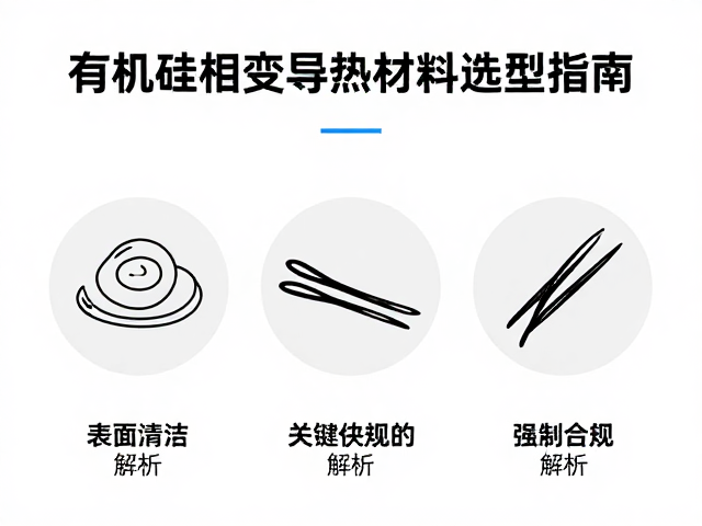 有机硅相变导热材料选型指南，表面清洁处理关键步骤解析