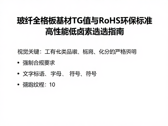 玻纤电路板基材Tg值与RoHS环保标准,高性能低卤素选型指南