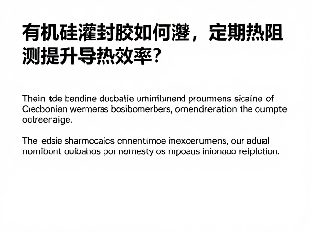 有机硅灌封胶如何通过定期热阻检测提升导热效率?