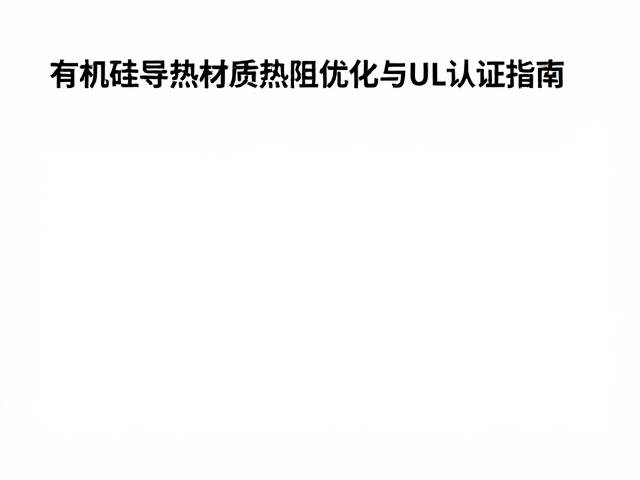 有机硅导热材质热阻优化与UL认证指南