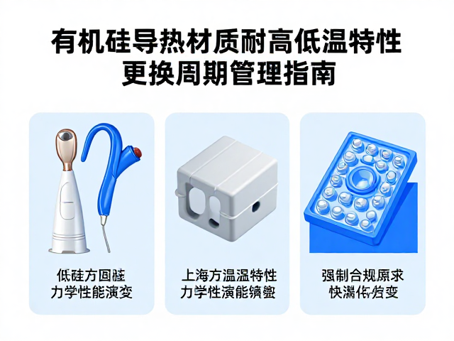 有机硅导热材质耐高低温特性与更换周期管理指南