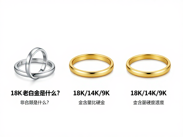 18K老白金是什么?对比钯金特性,详解18K/14K/9K区别与选购
