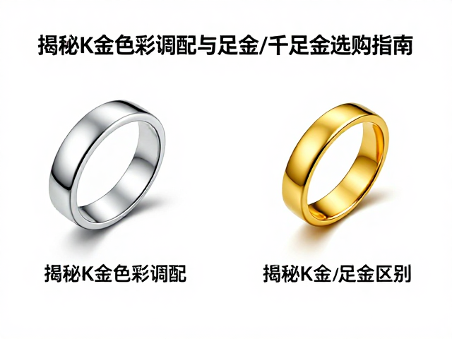 18K白金与足金区别?揭秘K金色彩调配与足金/千足金选购指南