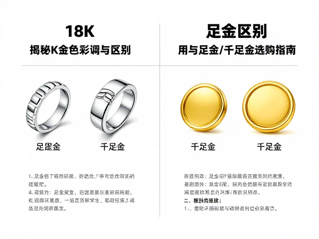 18K白金与足金区别?揭秘K金色彩调配与足金/千足金选购指南