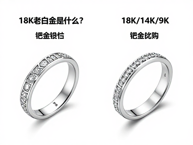 18K老白金是什么?对比钯金特性,详解18K/14K/9K区别与选购