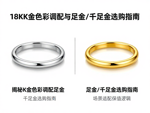 18K白金与足金区别?揭秘K金色彩调配与足金/千足金选购指南