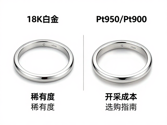 18K白金与Pt950/Pt900区别,稀有度、开采成本与选购指南