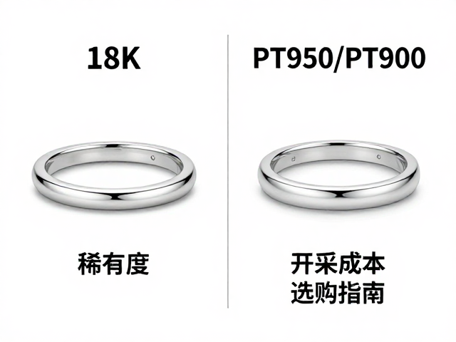 18K白金与Pt950/Pt900区别,稀有度、开采成本与选购指南